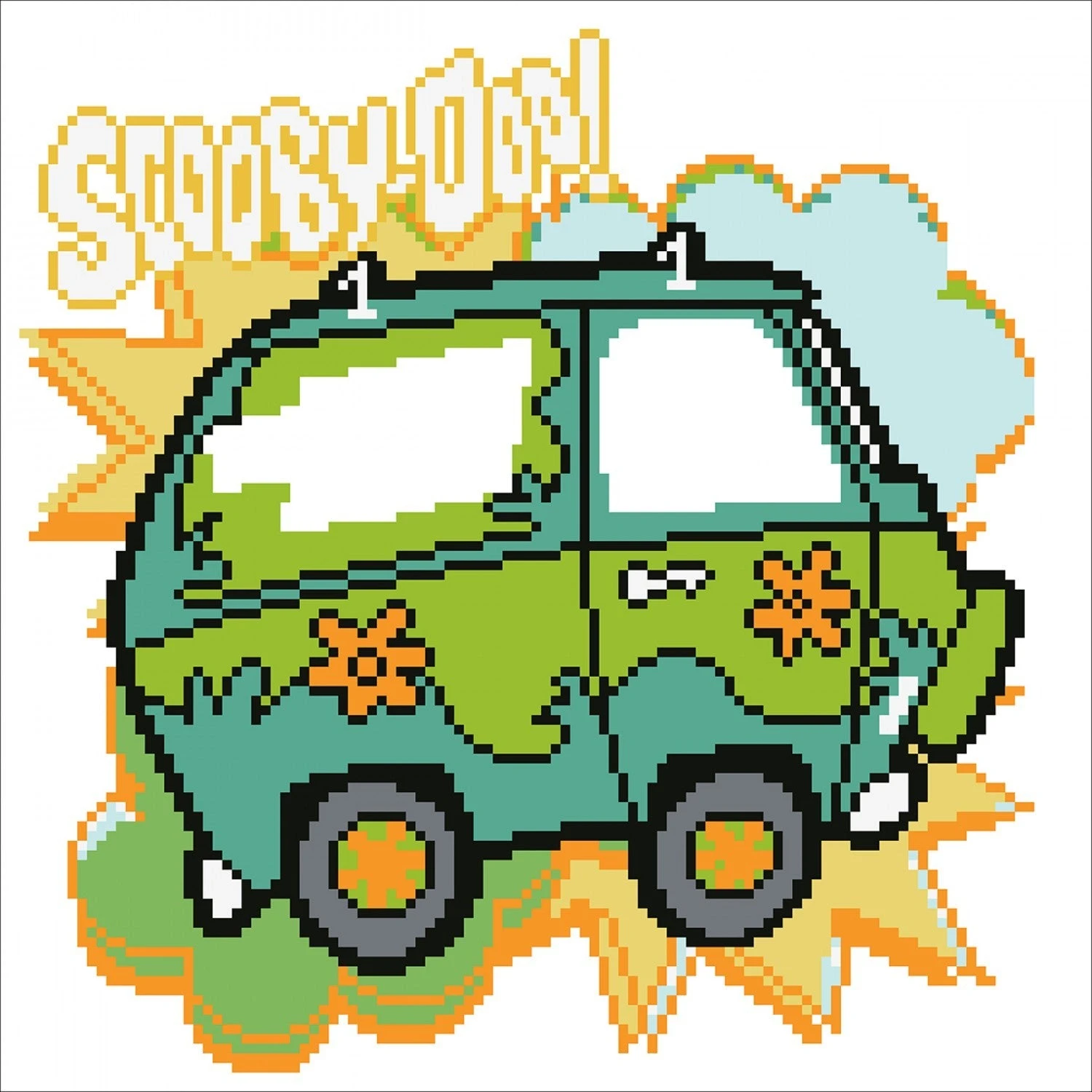 The Mystery Machine Diamond Painting Kit 12.6in X 12.6in 4 The Mystery Machine Diamond Painting Kit 12.6in X 12.6in - Image 2