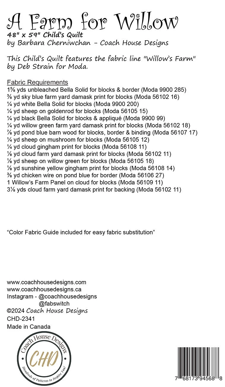 A Farm For Willow Quilt Pattern 4 A Farm For Willow Quilt Pattern - Image 2