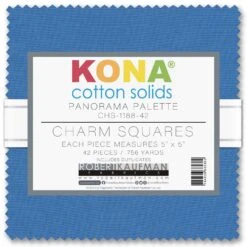 5in Squares Kona Cotton 42pcs/bundle Panorama Palette