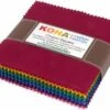 5in Squares Kona Solid Dark 85pcs/bundle -Qbpn CHS 694 85