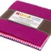 5in Squares Kona Cotton Wildberry Palette, 42pcs/bundle -Qbpn CHS 728 42