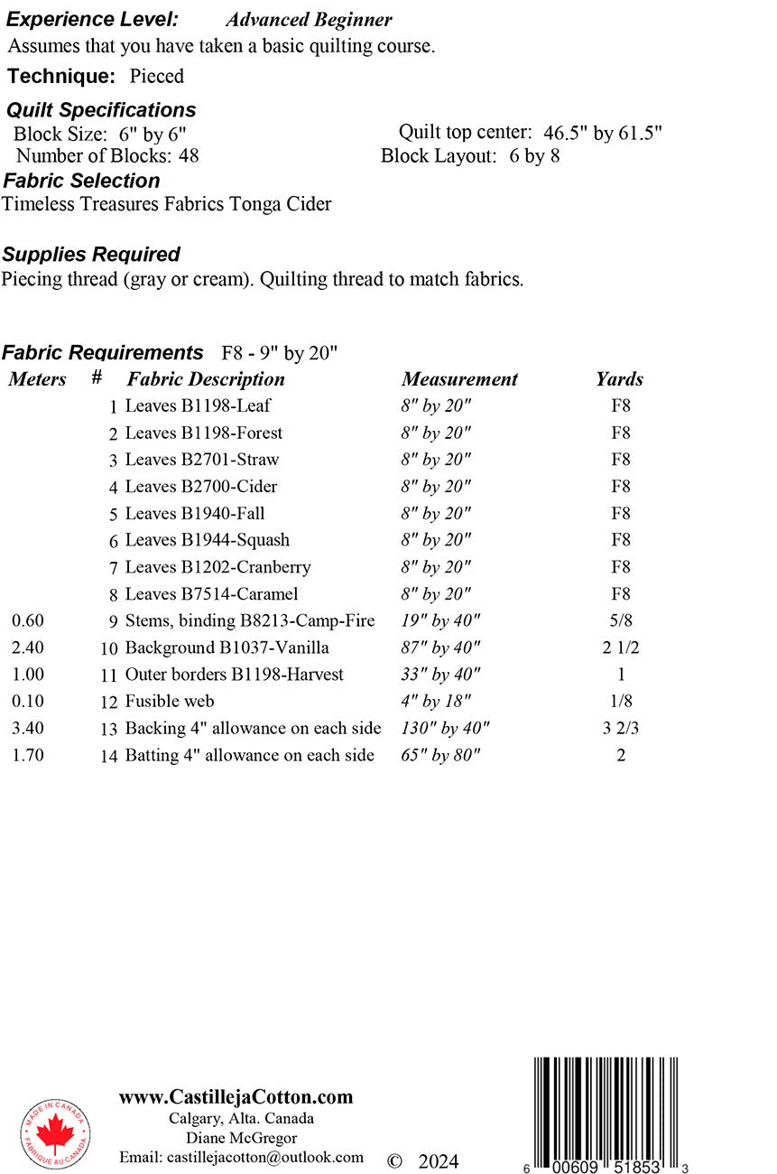Whirling Leaves Quilt Pattern 4 Whirling Leaves Quilt Pattern - Image 2