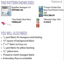 Hexagon Frame Pillow -Qbpn CLPDHE039 1