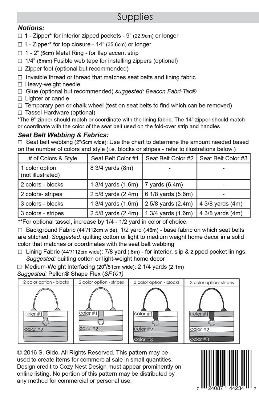 Market Tote Seat Belt Bag Kit In Dark Grey And Taupe 4 Market Tote Seat Belt Bag Kit In Dark Grey And Taupe - Image 2