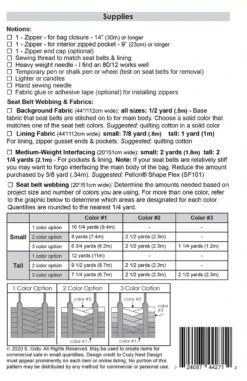 Motor City Seat Belt Tote Kit In Steel Blue -Qbpn CND129STBL 1