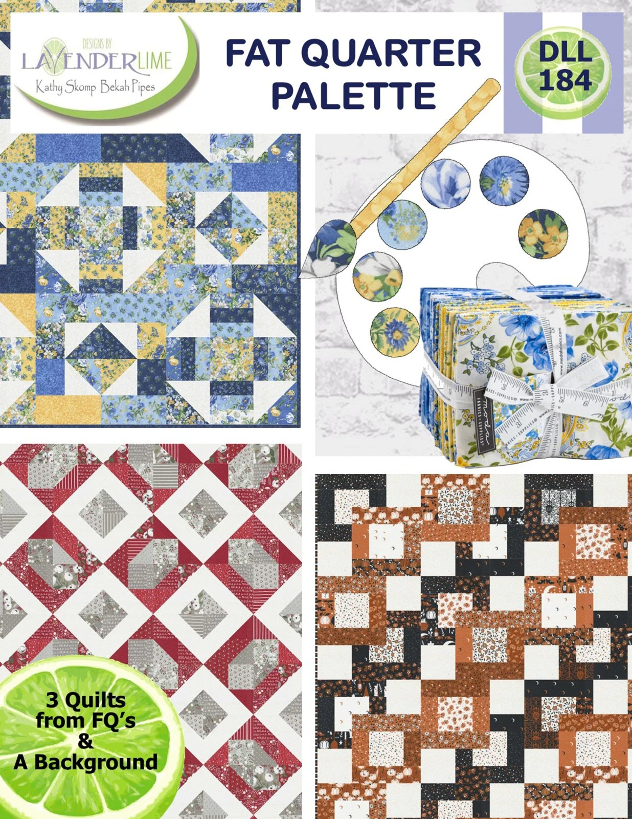 Fat Quarter Palette Downloadable Pattern 3 Fat Quarter Palette Downloadable Pattern