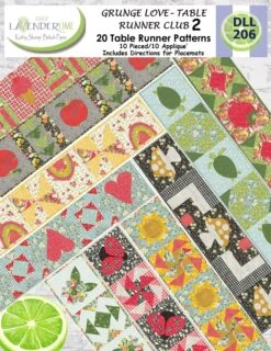 Grunge Love Table Runner Downloadable Pattern