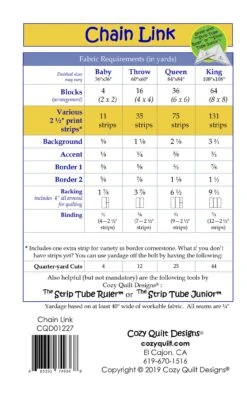 Chain Link Quilt Pattern 5 Chain Link Quilt Pattern -Qbpn CQD01227 1