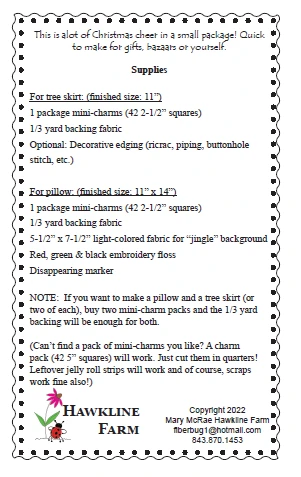 Mini-Charms Christmas Downloadable Pattern 4 Mini-Charms Christmas Downloadable Pattern - Image 2