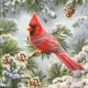 Cardinal In Snowy Pine Cross Stitch By Dona Gelsinger 1 Cardinal In Snowy Pine Cross Stitch By Dona Gelsinger -Qbpn Cardinal 20In 20Snowy 20Pine 1