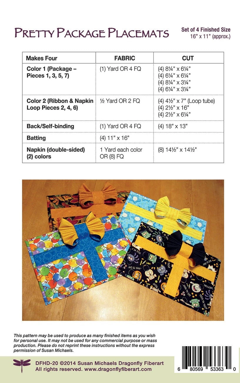 Pretty Package Placemats 5 Pretty Package Placemats - Image 3