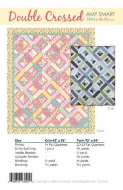 Double Crossed Quilt Pattern -Qbpn DQ 1605 1