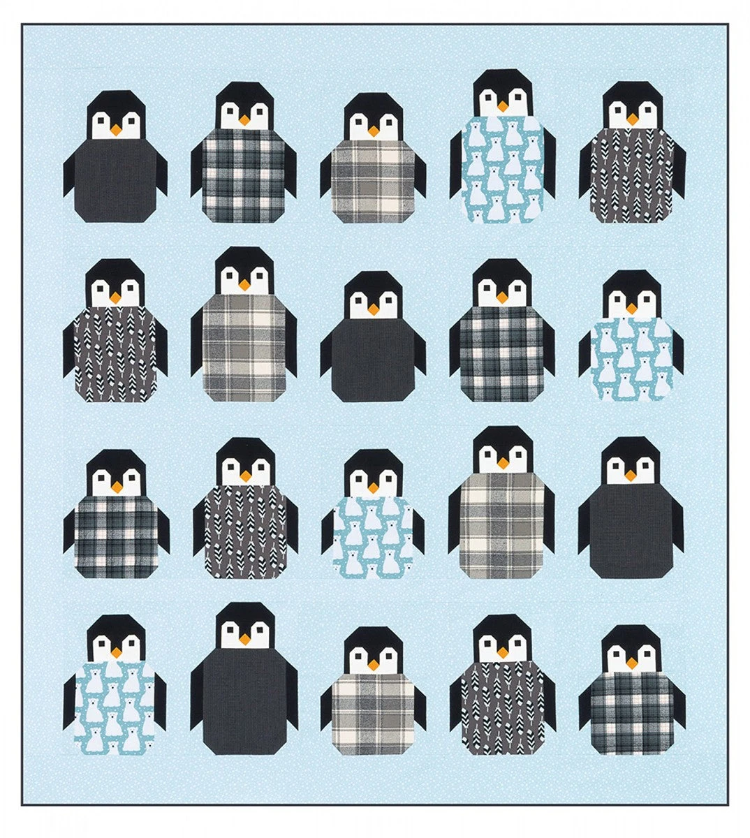 Penguin Party Quilt Pattern 5 Penguin Party Quilt Pattern - Image 3