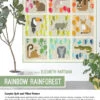 Rainbow Rainforest Quilt Pattern 2 Rainbow Rainforest Quilt Pattern -Qbpn EH061