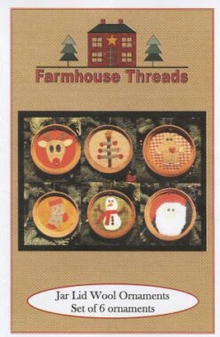 Jar Lid Wool Ornaments