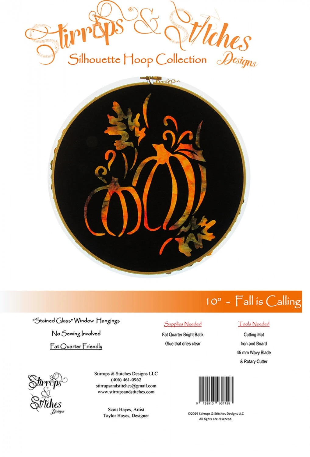 Fall Is Calling 10in Hoop Kit 3 Fall Is Calling 10in Hoop Kit