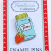 Mason Jar Enamel Pin -Qbpn FTQPIN102