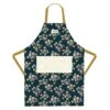 Golden Blue Floral Apron 2 Golden Blue Floral Apron -Qbpn GGBAP 103
