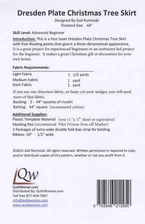Dresden Plate Christmas Tree Skirt 4 Dresden Plate Christmas Tree Skirt - Image 2