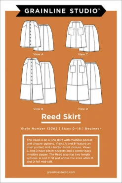 Reed Skirt Sizes 0-18 Pattern