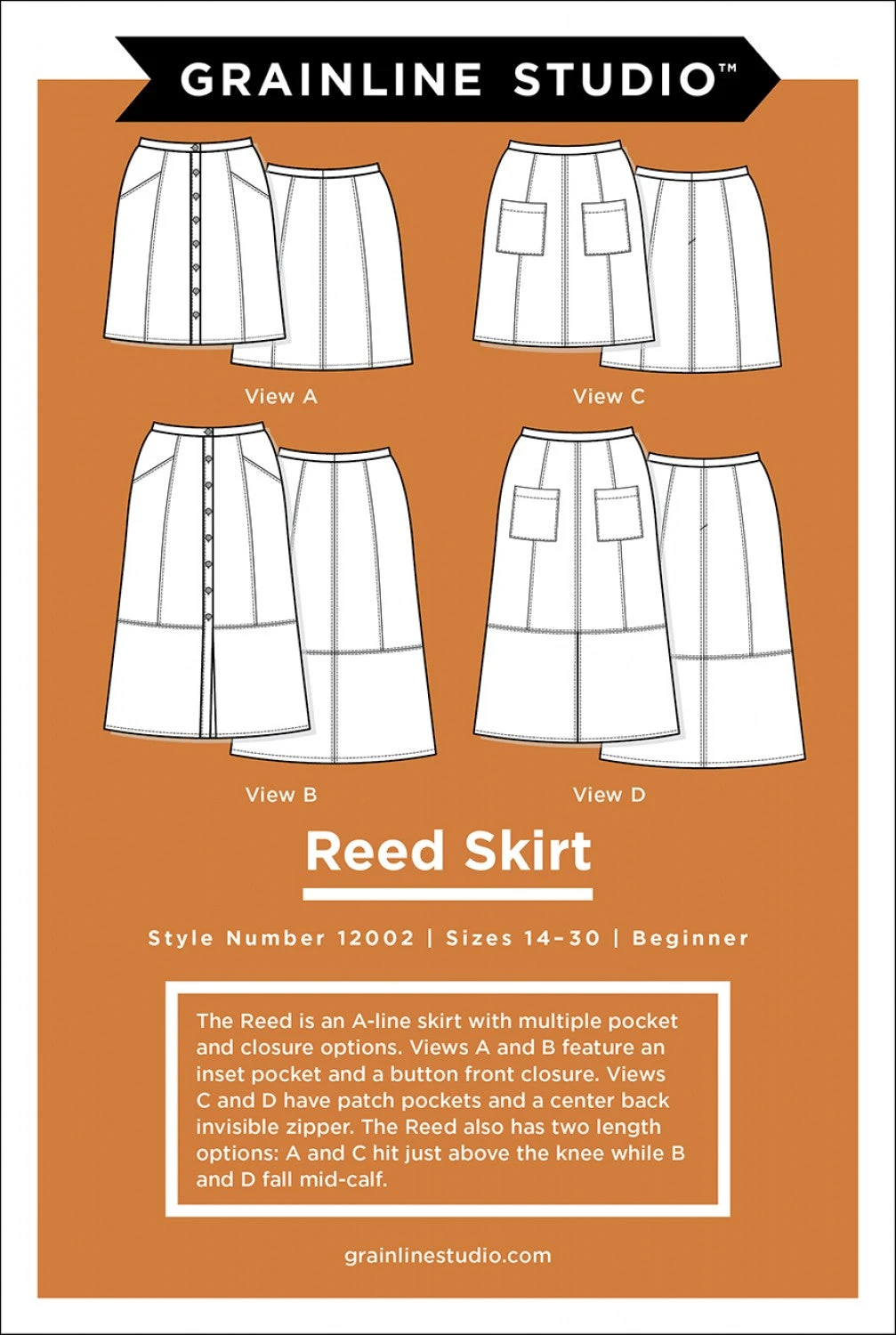 Reed Skirt Sizes 14-30 3 Reed Skirt Sizes 14-30