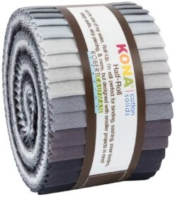 2.5in Strips Kona Cotton Stormy Skies Palette, 24pcs/bundle