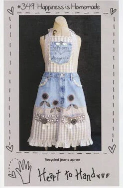 Happiness Is Homemade Recycled Jeans Apron