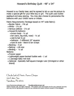 Howard's Birthday -Qbpn Howard s 20Birthday 20Quilt 20back 18bc2c3bc401915c43c682cdf938b533