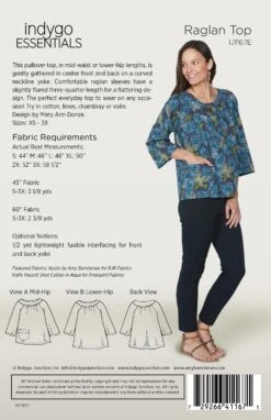 Indygo Essentials: Raglan Top -Qbpn IJ1167E 1