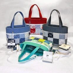 Mini Charming Tote Bag Downloadable Pattern -Qbpn IMG 0404 2