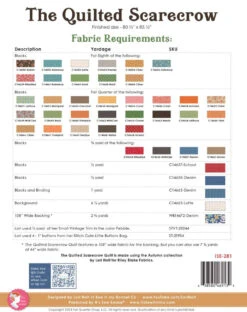 The Quilted Scarecrow Quilt Pattern 5 The Quilted Scarecrow Quilt Pattern -Qbpn ISE 281 1