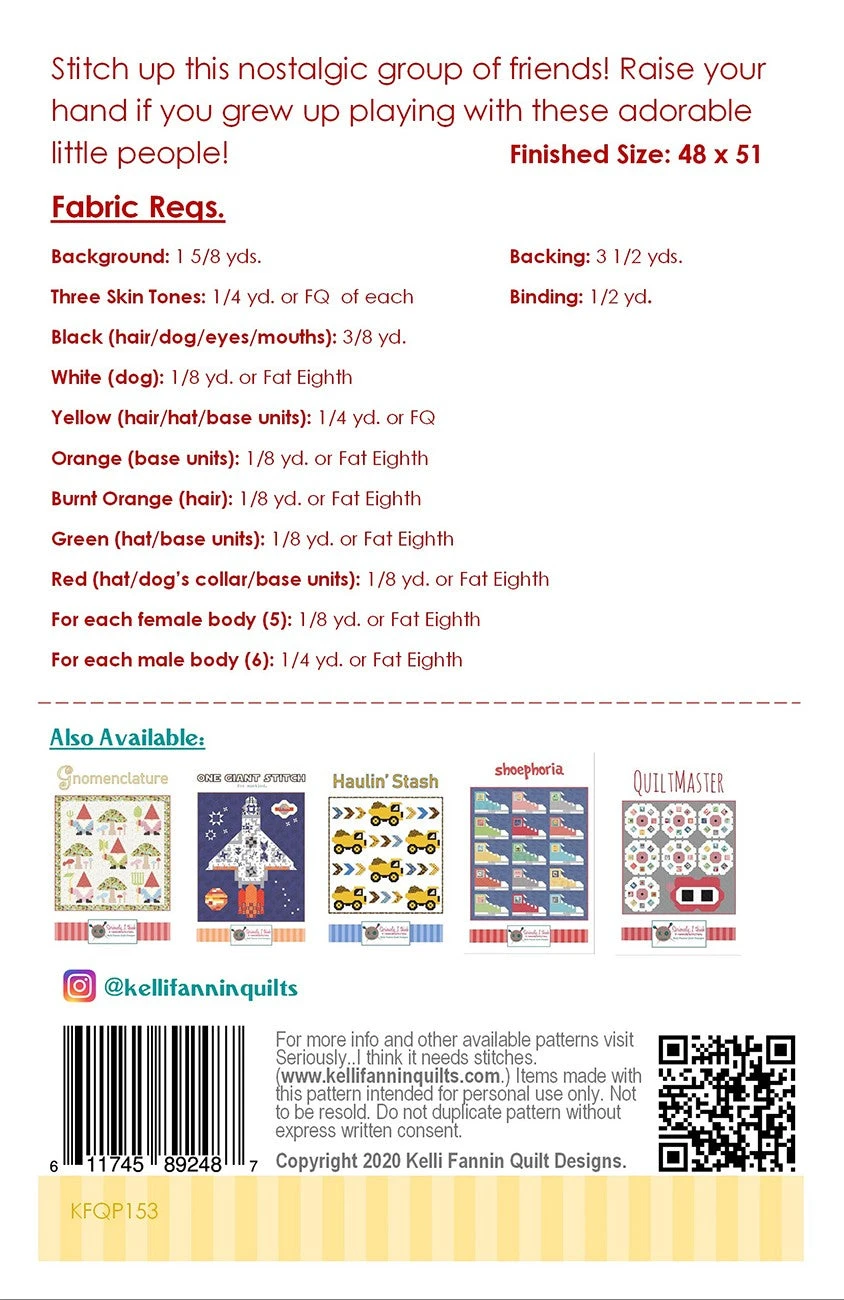 Vintage Play People Quilt Pattern 4 Vintage Play People Quilt Pattern - Image 2