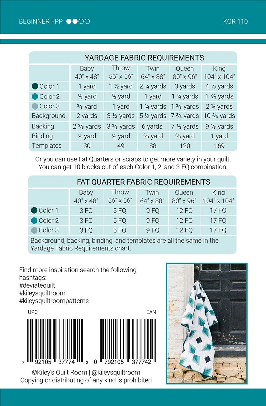 Deviate Quilt Pattern 4 Deviate Quilt Pattern - Image 2