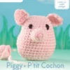 Leisure Arts Crochet Pudgies Kit Piggy 1 Leisure Arts Crochet Pudgies Kit Piggy -Qbpn LAK57012
