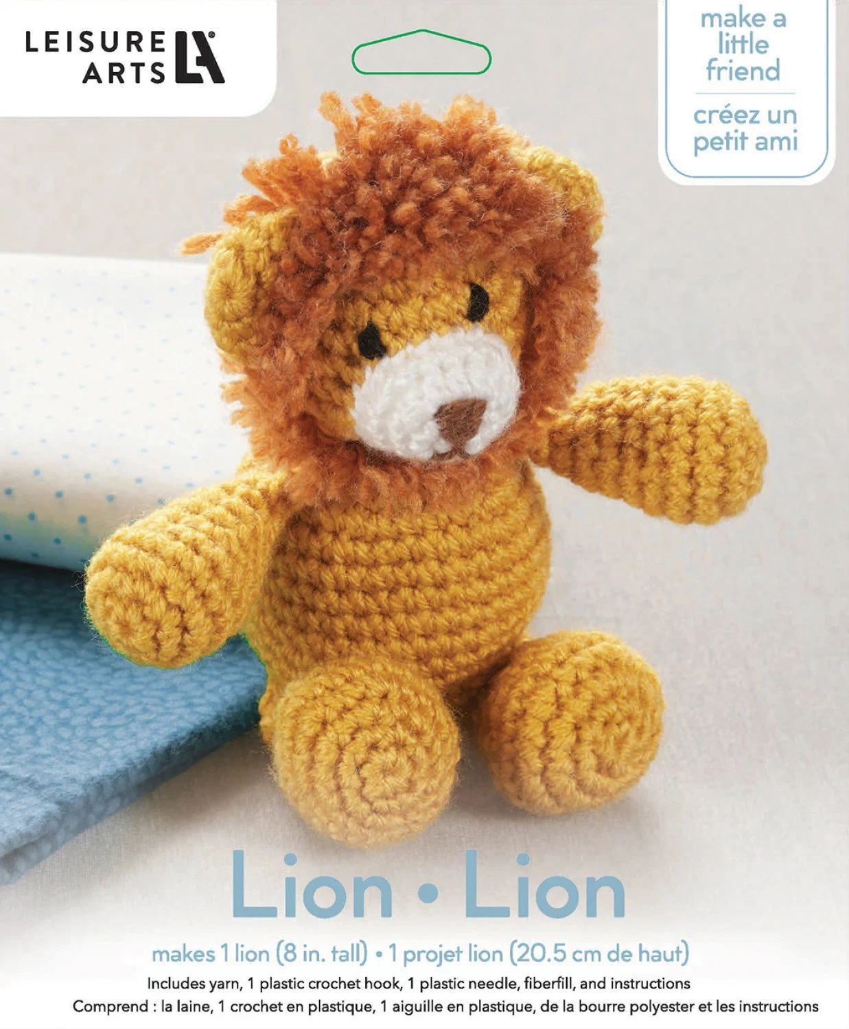 Leisure Arts Little Crochet Friend Kit Small Lion 3 Leisure Arts Little Crochet Friend Kit Small Lion