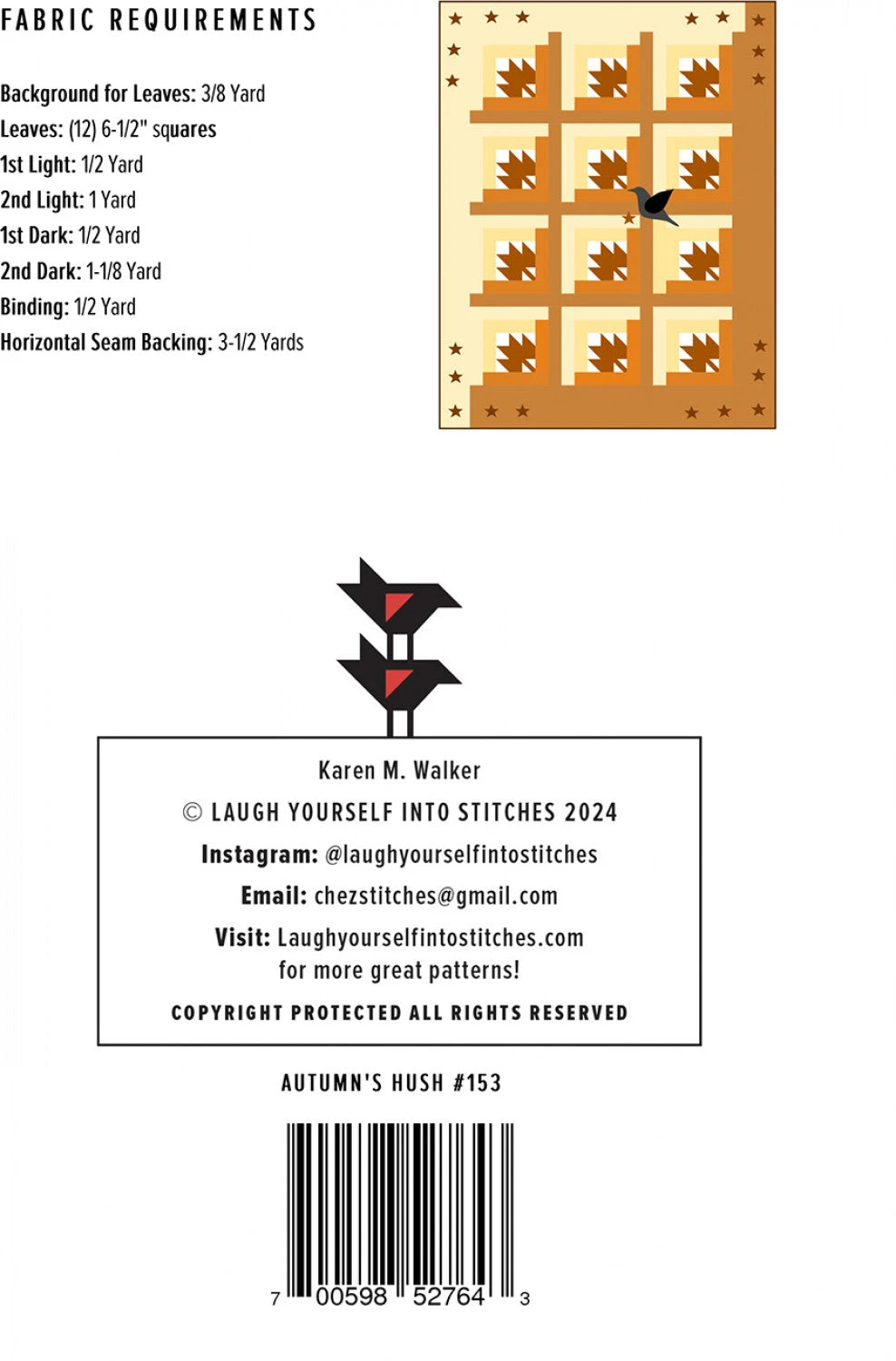 Autumn's Hush Quilt Pattern 4 Autumn's Hush Quilt Pattern - Image 2