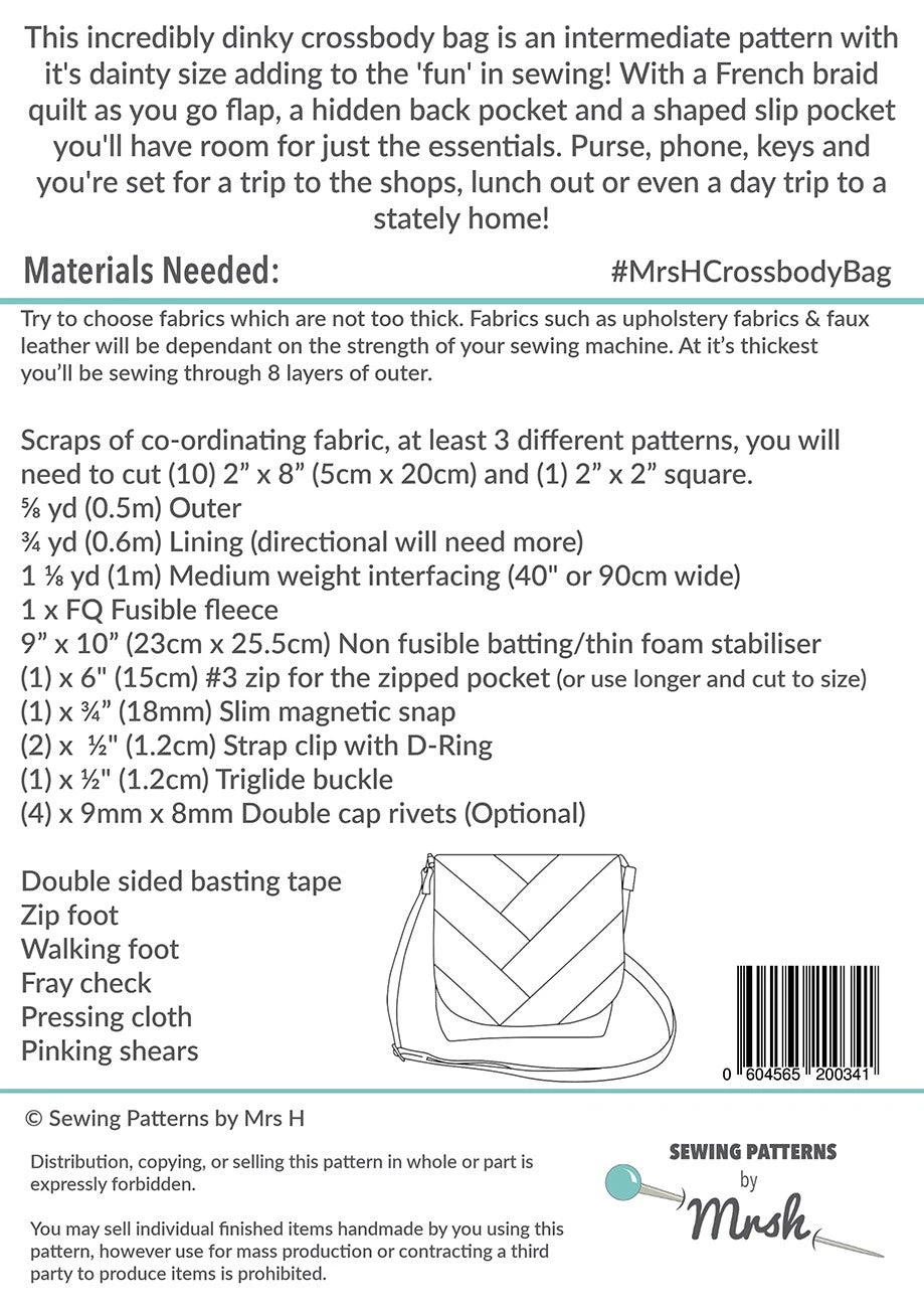 The Crossbody Bag Sewing Pattern 4 The Crossbody Bag Sewing Pattern - Image 2