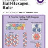 Multi Size Half-Hexagon Ruler 1 Multi Size Half-Hexagon Ruler -Qbpn MM8282