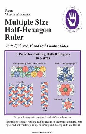 Multi Size Half-Hexagon Ruler 3 Multi Size Half-Hexagon Ruler