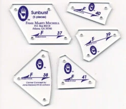 Perfect Patchwork Templates Set F Sunburst