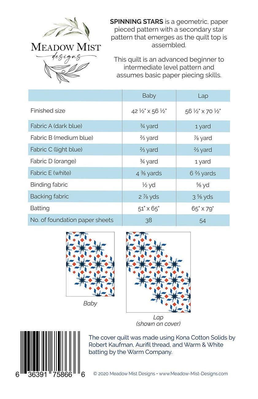 Spinning Stars Quilt Pattern 4 Spinning Stars Quilt Pattern - Image 2