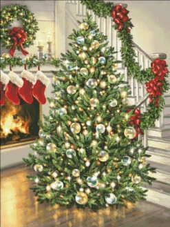 Merry And Bright Cross Stitch By Dona Gelsinger