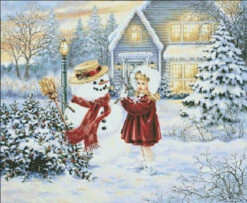 My First Snowman Cross Stitch By Dona Gelsinger