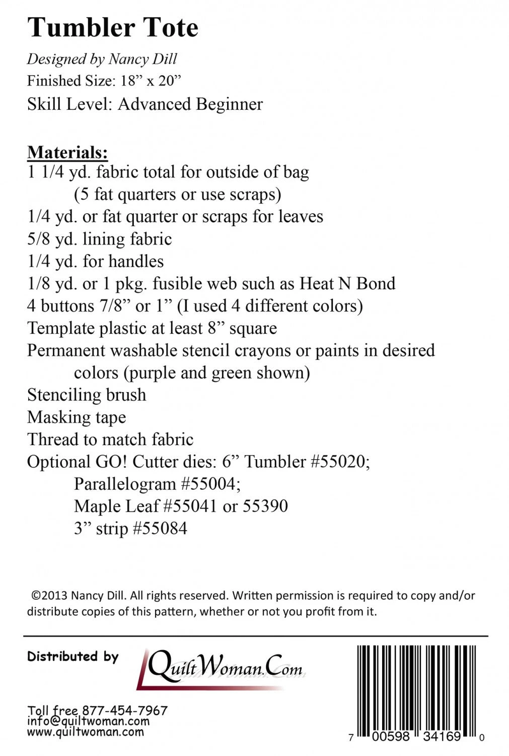 Tumbler Tote Pattern 4 Tumbler Tote Pattern - Image 2