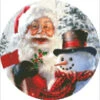 Ornament Santa And Frosty Cross Stitch By Dona Gelsinger