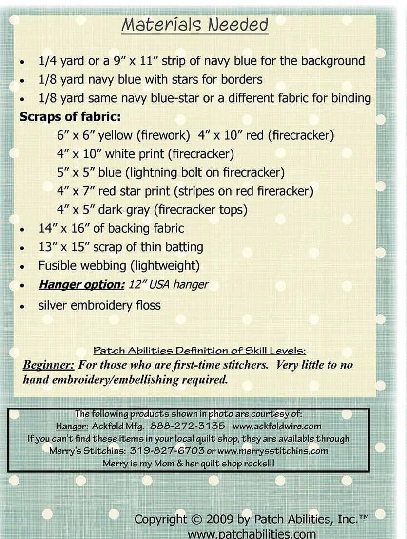 Firecrackers And Fireworks Quilt Pattern 4 Firecrackers And Fireworks Quilt Pattern - Image 2