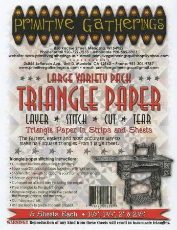 Large Variety Triangle Paper 3 Large Variety Triangle Paper