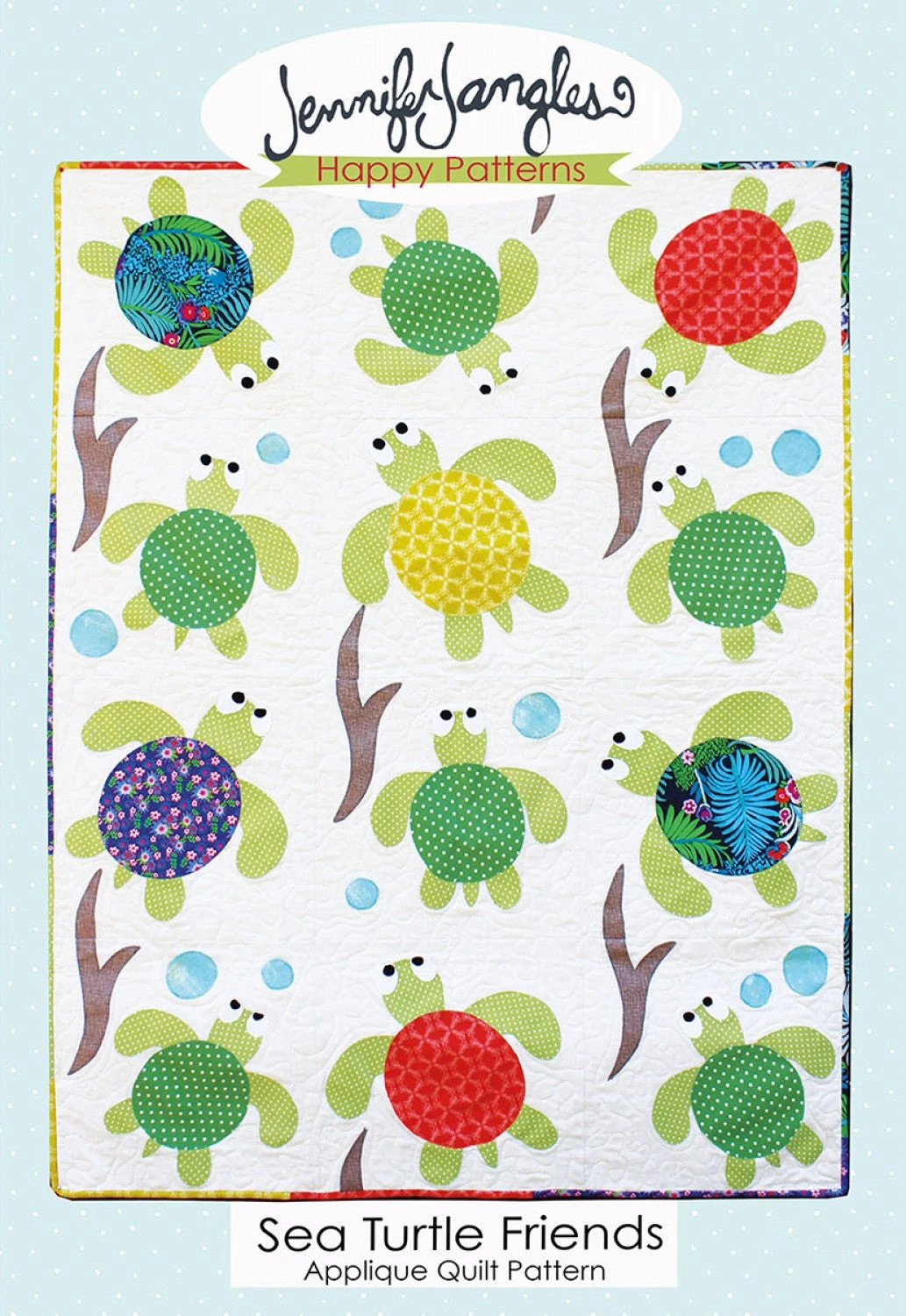 Sea Turtle Friends Applique Quilt 3 Sea Turtle Friends Applique Quilt