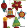 Retro Holiday Felt Ornaments Pattern -Qbpn PT 5807