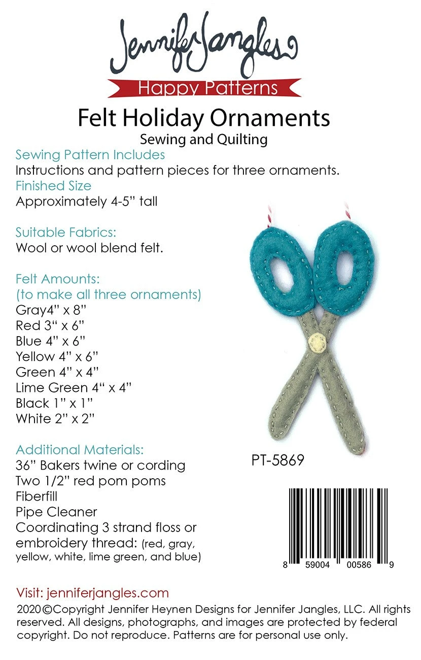 Felt Holiday Ornaments - Sewing And Quilting 4 Felt Holiday Ornaments - Sewing And Quilting - Image 2